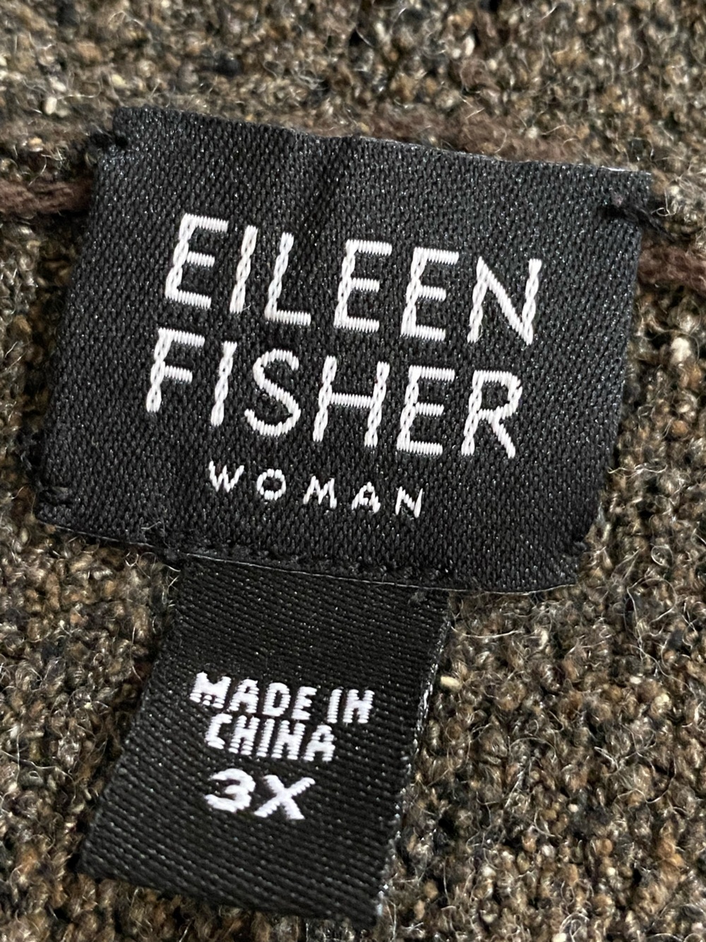 Eileen Fisher Silk Blend Waterfall Cardigan 3X Lagenlook Artsy Quiet Luxury - Picture 10 of 11